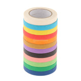 Maxbell Colored Masking Tape Art Supplies for Labeling Kids Crafting Classroom 3mm