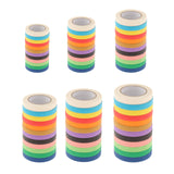 Maxbell Colored Masking Tape Art Supplies for Labeling Kids Crafting Classroom 3mm