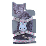 Maxbell Cat Traction Rope Pet Training Collars Best Cat Lover Gifts for Outdoor Blue M