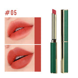 Maxbell Matte Lipstick Long Lasting Professional Women Not Fade Long Green Tube 05