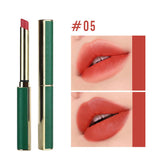 Maxbell Matte Lipstick Long Lasting Professional Women Not Fade Long Green Tube 05