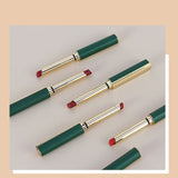 Maxbell Matte Lipstick Long Lasting Professional Women Not Fade Long Green Tube 01