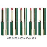 Maxbell Matte Lipstick Long Lasting Professional Women Not Fade Long Green Tube 01