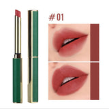 Maxbell Matte Lipstick Long Lasting Professional Women Not Fade Long Green Tube 01