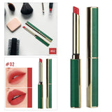 Maxbell Matte Lipstick Long Lasting Professional Women Not Fade Long Green Tube 02