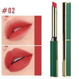 Maxbell Matte Lipstick Long Lasting Professional Women Not Fade Long Green Tube 02