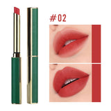 Maxbell Matte Lipstick Long Lasting Professional Women Not Fade Long Green Tube 02