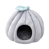 Maxbell Cat Dog House Bed Winter Washable Warm Round Nest Super Soft Cushion M Grey