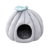 Maxbell Cat Dog House Bed Winter Washable Warm Round Nest Super Soft Cushion M Grey