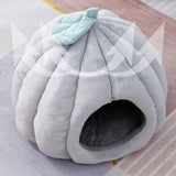 Maxbell Cat Dog House Bed Winter Washable Warm Round Nest Super Soft Cushion M Grey