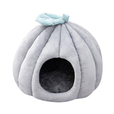 Maxbell Cat Dog House Bed Winter Washable Warm Round Nest Super Soft Cushion S Grey