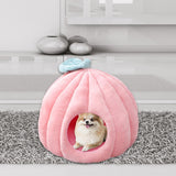 Maxbell Cat Dog House Bed Winter Washable Warm Round Nest Super Soft Cushion S Pink