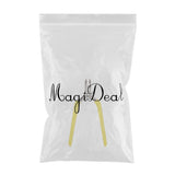 Maxbell Cuticle Trimmer Manicure Peeling Scissors Stainless Steel for Fingernails Yellow