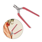 Maxbell Cuticle Trimmer Manicure Peeling Scissors Stainless Steel for Fingernails Red