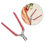 Maxbell Cuticle Trimmer Manicure Peeling Scissors Stainless Steel for Fingernails Red