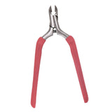 Maxbell Cuticle Trimmer Manicure Peeling Scissors Stainless Steel for Fingernails Red