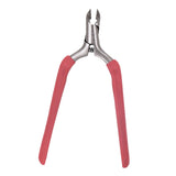 Maxbell Cuticle Trimmer Manicure Peeling Scissors Stainless Steel for Fingernails Red