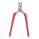 Maxbell Cuticle Trimmer Manicure Peeling Scissors Stainless Steel for Fingernails Red