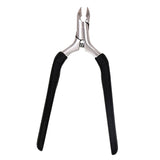 Maxbell Cuticle Trimmer Manicure Peeling Scissors Stainless Steel for Fingernails Black