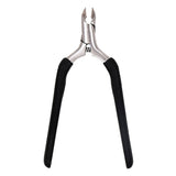 Maxbell Cuticle Trimmer Manicure Peeling Scissors Stainless Steel for Fingernails Black