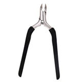 Maxbell Cuticle Trimmer Manicure Peeling Scissors Stainless Steel for Fingernails Black