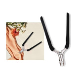 Maxbell Cuticle Trimmer Manicure Peeling Scissors Stainless Steel for Fingernails Black