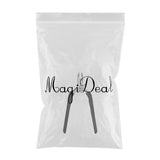 Maxbell Cuticle Trimmer Manicure Peeling Scissors Stainless Steel for Fingernails Black