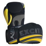 Maxbell PU Leather Boxing Hand Wraps Bandages Fist Boxing Glove Mitts MMA 12OZ black