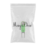 Maxbell Portable Golf Divot Tool Golf Ball Mark Pitch Cleaner Repairer Fork Green