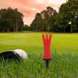 Maxbell Golf Tees Rubber with Good Elasticity for Golfer Equipment Gift red