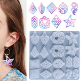 Maxbell Silicone Resin Mould Casting Mold DIY Jewelry Earring Earring Making Kit 23