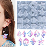 Maxbell Silicone Resin Mould Casting Mold DIY Jewelry Earring Earring Making Kit 23