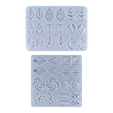 Maxbell Silicone Resin Mould Casting Mold DIY Jewelry Earring Earring Making Kit 23