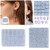 Maxbell Silicone Resin Mould Casting Mold DIY Jewelry Earring Earring Making Kit 23