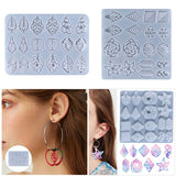 Maxbell Silicone Resin Mould Casting Mold DIY Jewelry Earring Earring Making Kit 23