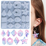 Maxbell Silicone Resin Mould Casting Mold DIY Jewelry Earring Earring Making Kit 23