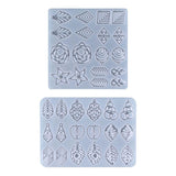 Maxbell Silicone Resin Mould Casting Mold DIY Jewelry Earring Earring Making Kit 23