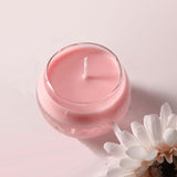 Maxbell Scented Candle Simple Unique Semicircle for Mother Day Bathroom Anniversary pink