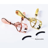 Maxbell Eyelash Curler Comfort Grip Makeup Cosmetic Eyelashes Tool Gold