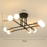 Maxbell Ceiling Lamp Home Bedroom Hotel Cafe Hall Apartment Bar Lights Black Gold