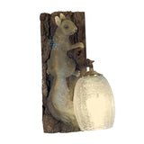 Maxbell Squirrel Wall Light Bedside Lamp Sconce Lighting Fixture Trichromatic Light