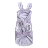 Maxbell Cute Pet Apparel Hoodie Outdoor Winter Warm Plush for Dogs Bichon Small Grey XS