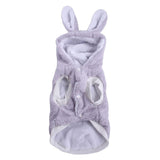 Maxbell Cute Pet Apparel Hoodie Outdoor Winter Warm Plush for Dogs Bichon Small Grey XS