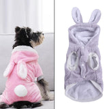 Maxbell Cute Pet Apparel Hoodie Outdoor Winter Warm Plush for Dogs Bichon Small Grey XS