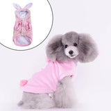 Maxbell Cute Pet Apparel Hoodie Outdoor Winter Warm Plush for Dogs Bichon Small Pink XS