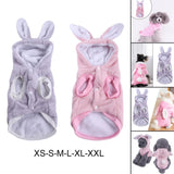 Maxbell Cute Pet Apparel Hoodie Outdoor Winter Warm Plush for Dogs Bichon Small Pink XS