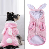 Maxbell Cute Pet Apparel Hoodie Outdoor Winter Warm Plush for Dogs Bichon Small Pink XS