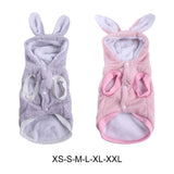 Maxbell Cute Pet Apparel Hoodie Outdoor Winter Warm Plush for Dogs Bichon Small Pink XS