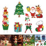 Maxbell Christmas Yard Signs Stakes Decorations Outdoor Garden Signs for Christmas A