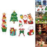 Maxbell Christmas Yard Signs Stakes Decorations Outdoor Garden Signs for Christmas A